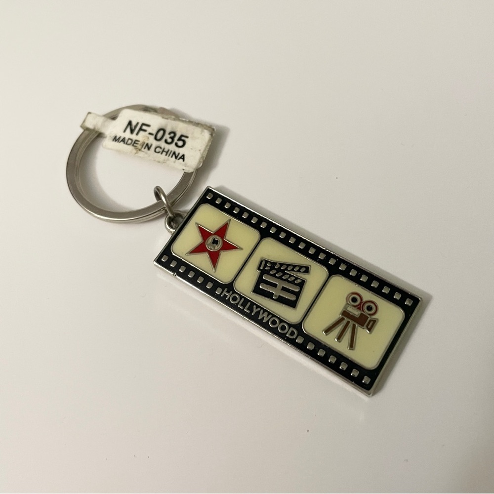 Hollywood California Movie Film Strip Keychain